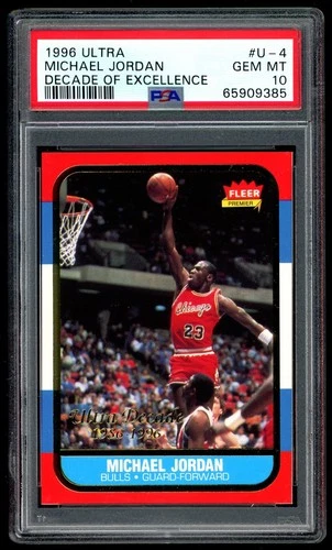 Jordan 1996 Fleer Jordan #U-4