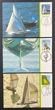 1986 Set (3) America's Cup Sailing Yachting Maxi Maximum Cards