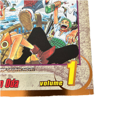 One Piece Volume 1 English Manga VIZ Media Gold Foil 9th Printing