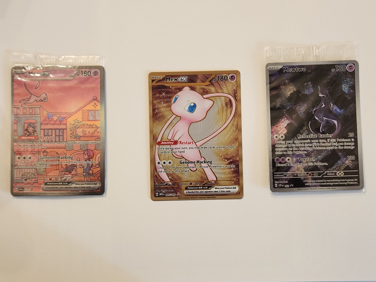 Pokémon 151 UPC Promo Set, Box Fresh: Metal Mew 205, Sealed Mew