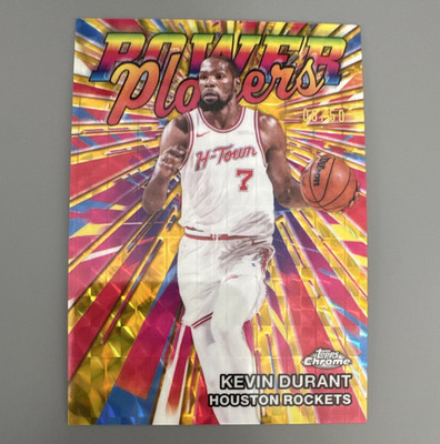 Topps 2025-26 Kevin Durant Phoenix Suns Power Players Gold Holofoil PP-6 /50