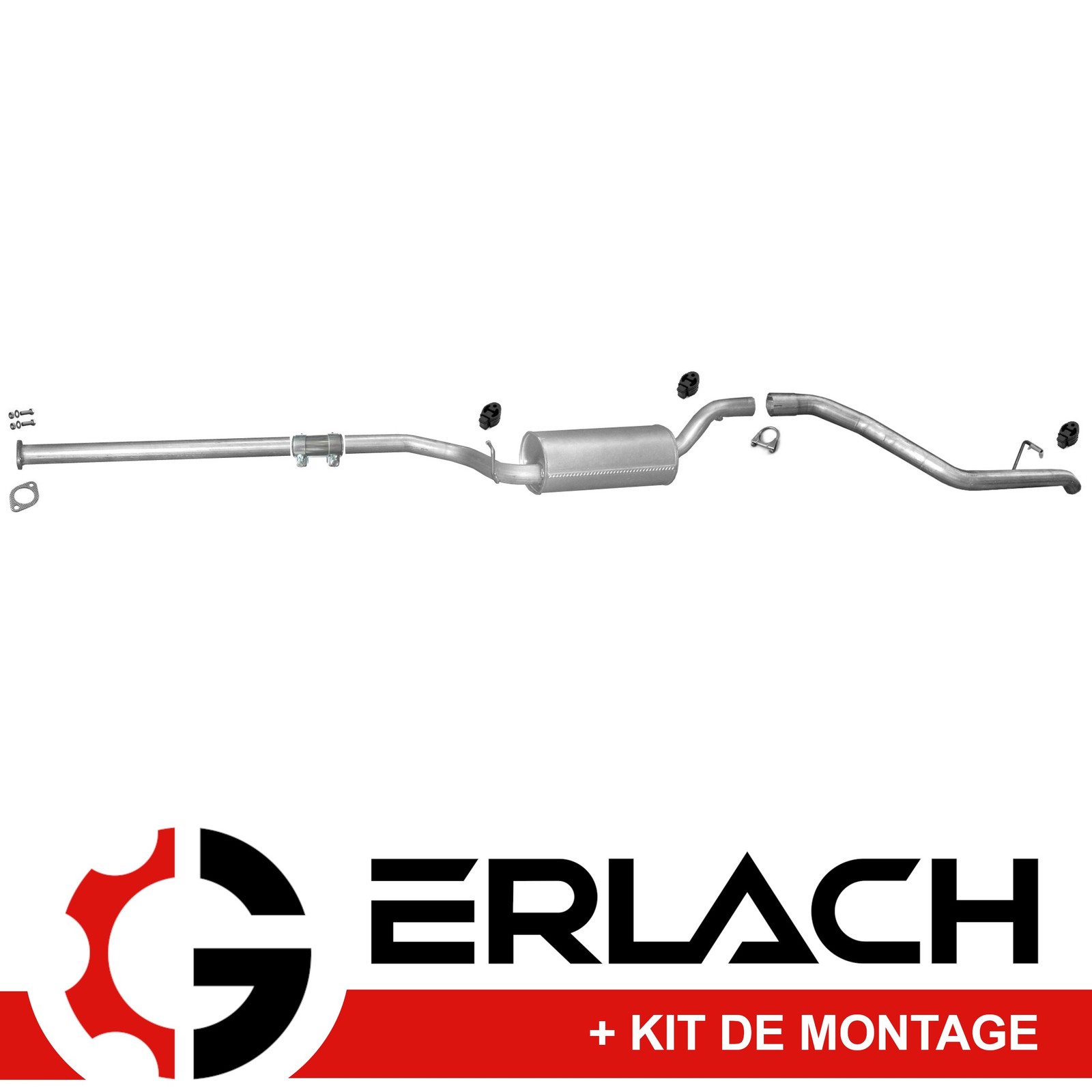 Silencieux d'échappement pour Ford Focus II break 1.6 1.8 TDCi 3357 arrière