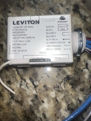LEVITON WSP20-9D0 RELAY POWER PACK 100-277VAC 50/60HZ 1HP 20A NEW