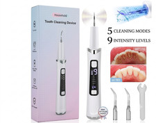 Ultrasonic Electric Teeth Cleaner Tartar Plaque Remover Dental Scaler Tool Kit