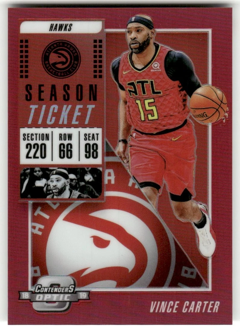 Vince Carter - 2018-19 Panini Contenders Optic Basketball - Atlanta Hawks #86