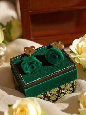 Paire De Boucles D'Oreilles Fantaisie Vintage - Style Rétro Ancien - Occasion