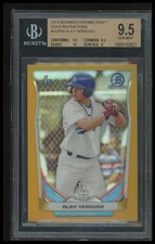 2014 Bowman Draft #CDP59 Alex Verdugo cromo oro rifrattori BGS 9,5 #/50