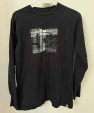 DC Herren Langarm T-Shirt Schwarz Gr. M Rundh...