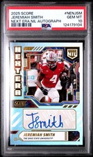 Jeremiah Smith 2025 Panini Score Next Era NIL Auto Ohio St PSA 10