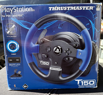 Thrustmaster T150 Force Feedback Wired Racing Wheel for PS4/PS3 w/ Pedals