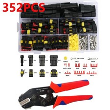 352Pcs Super seal Car Electrical Waterproof Connector Kit 1 2 3 4  Pin