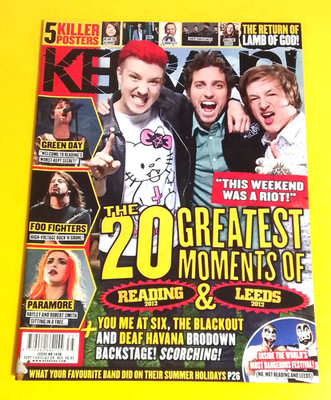 Kerrang! No.1430 - Sept 1 2012 -Green Day, Foo Fighters, Paramore, You Me At Six