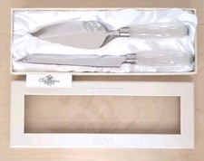 Oleg Cassini Cherish Wedding Crystal Cake Knife And Server Set
