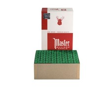 Master Billiard/Pool Cue Chalk - Forest -Gross - 12 Dozen 144 Pieces