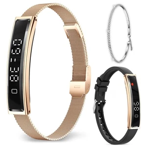 SmartwatchDamen/Herren Schmal,Fitness-Tracker,12 Sportmodi,Pulsuhr,Schrittzähler
