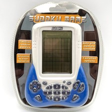 BRAND NEW Sudoku Electronic Handheld Game Blue  White 2 Million Random Puzzles