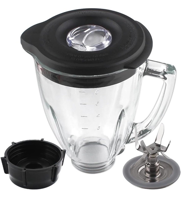 Replacement parts 6-Cup Glass Jar With Blade, Compatible wit