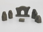 Roman Joseph Studio Celtic Nativity Figurines 6 Piece Set 2.5 Inch-Grey
