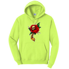 NEW Art Society TATTOO FLASH VOL. 4 NEON YELLOW Hoodie SMALL-4XLARGE MADE IN USA