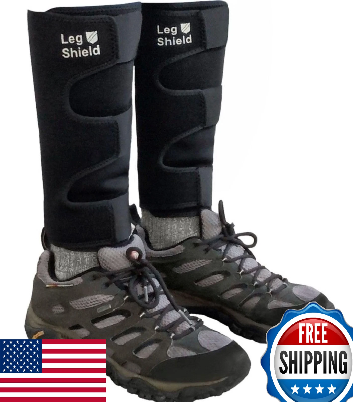 Leg Gaiters with Hook & Loop Straps – Soft Neoprene, Lower-Leg Protection
