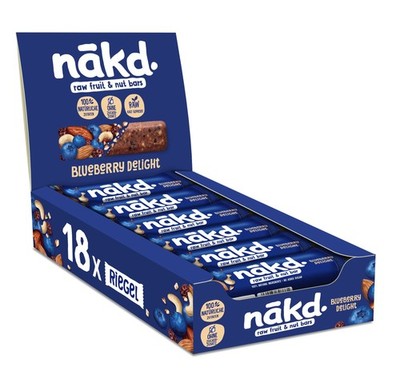 Nākd. Blueberry Delight | Kaltgepresste Riegel aus Früchten & Nüssen | 100% N...