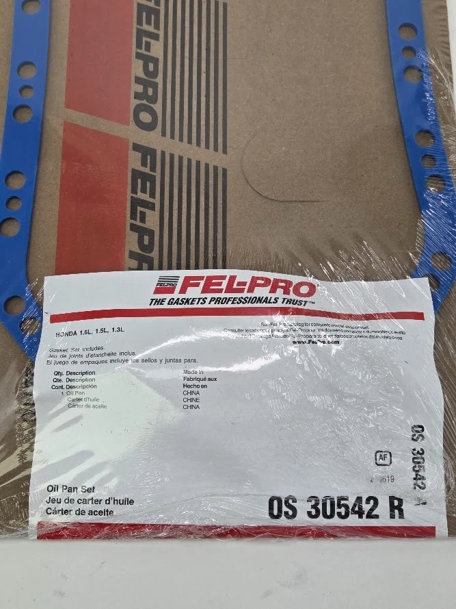 Прокладка поддона масла Fel-Pro OS30542T для Honda Civic 1992-1995 годов выпуска и CRX 1988-1991 годов выпуска - Изображение 2 из 2