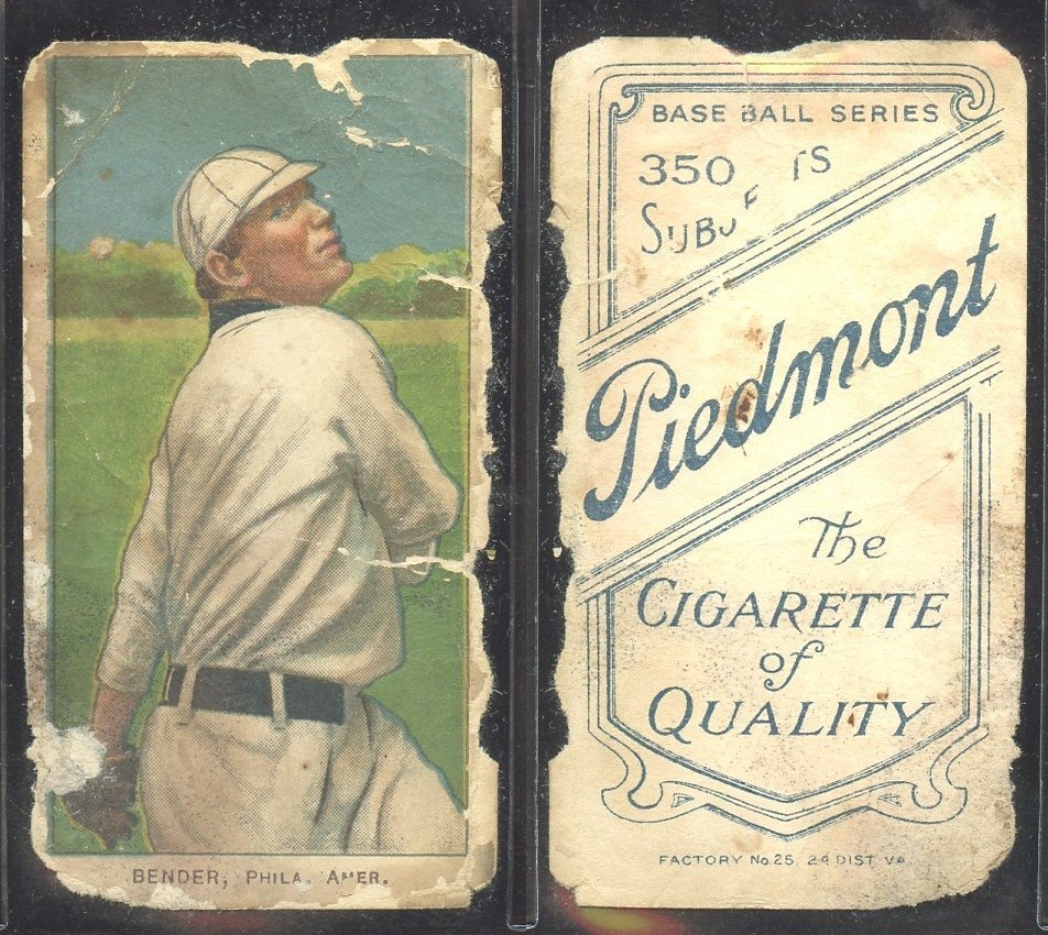 T206 Chief Bender treees HOF ~~ PR condition ~~ Piedmont 350 back