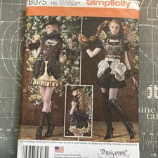 Simplicity 8075 Sewing Pattern Misses Costume Dress Petite Size 6-14 CUT