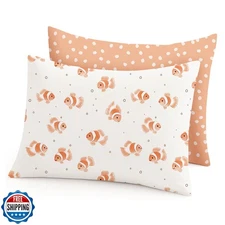 Toddler Pillowcases 2 Pack for 13"x18" Pillow with Envelope Closure, Pillow C