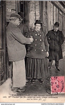 75 PARIS - Paris nouveau, Mrs. Charnier, woman coachman