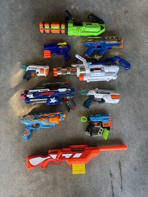 NERF style dart blaster lot X-Shot Buzz Bee Adventure Force The Walking Dead