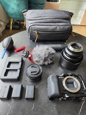 SONY ZV-E10 MIRRORLESS VLOGGING CAMERA with VILTROX 85mm LENS and 16mm BUNDLE