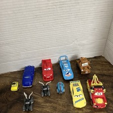 Disney Pixar Cars LOT Of 10 Diecast and Plastic Used cars