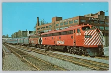 Vintage CP Rail Atlantic Limited Train Montreal 1973 Postcard