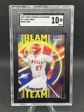2022 Topps Stadium Club Chrome Mike Trout Beam Team #BT-6 SGC 10