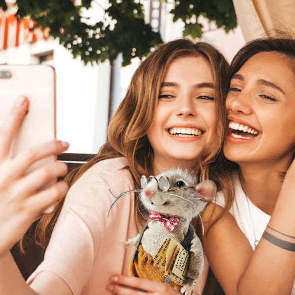 Handwerks dekorationen Niedliche Nadel Filz maus  Für das neue Jahr - Bild 4 von 4