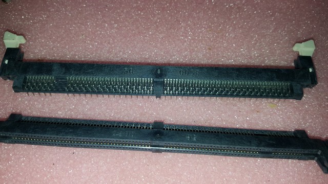 2x Molex KND 168-002 168 Pin Dram DIMM Socket 45 Deg. T.h. See Picture ...