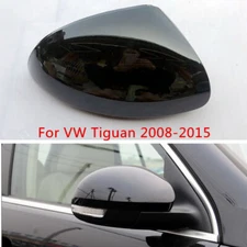 Black Right Rearview Door Mirror Shell Cover Cap For VW Tiguan 2008 2009-2015
