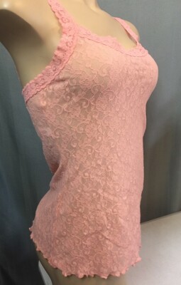 MAD MAC 1123 LACE SCOOP NECK CAMISOLE IN PEACH SIZE LARGE | eBay