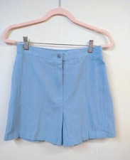 Vintage 1970s Blue High Waisted Shorts 28" Waist Mom Ultra High Rise