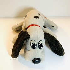Tonka Pound Puppy Plush Vintage - Grey With Black Spots One Brown/Red Logo 1986