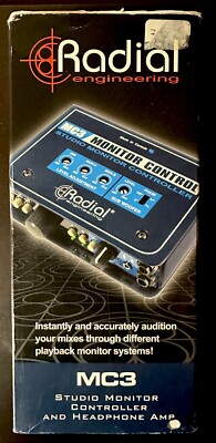 Radial Engineering MC3 Studio Monitor Control IN BOX Used Lightly MADE IN CANADA