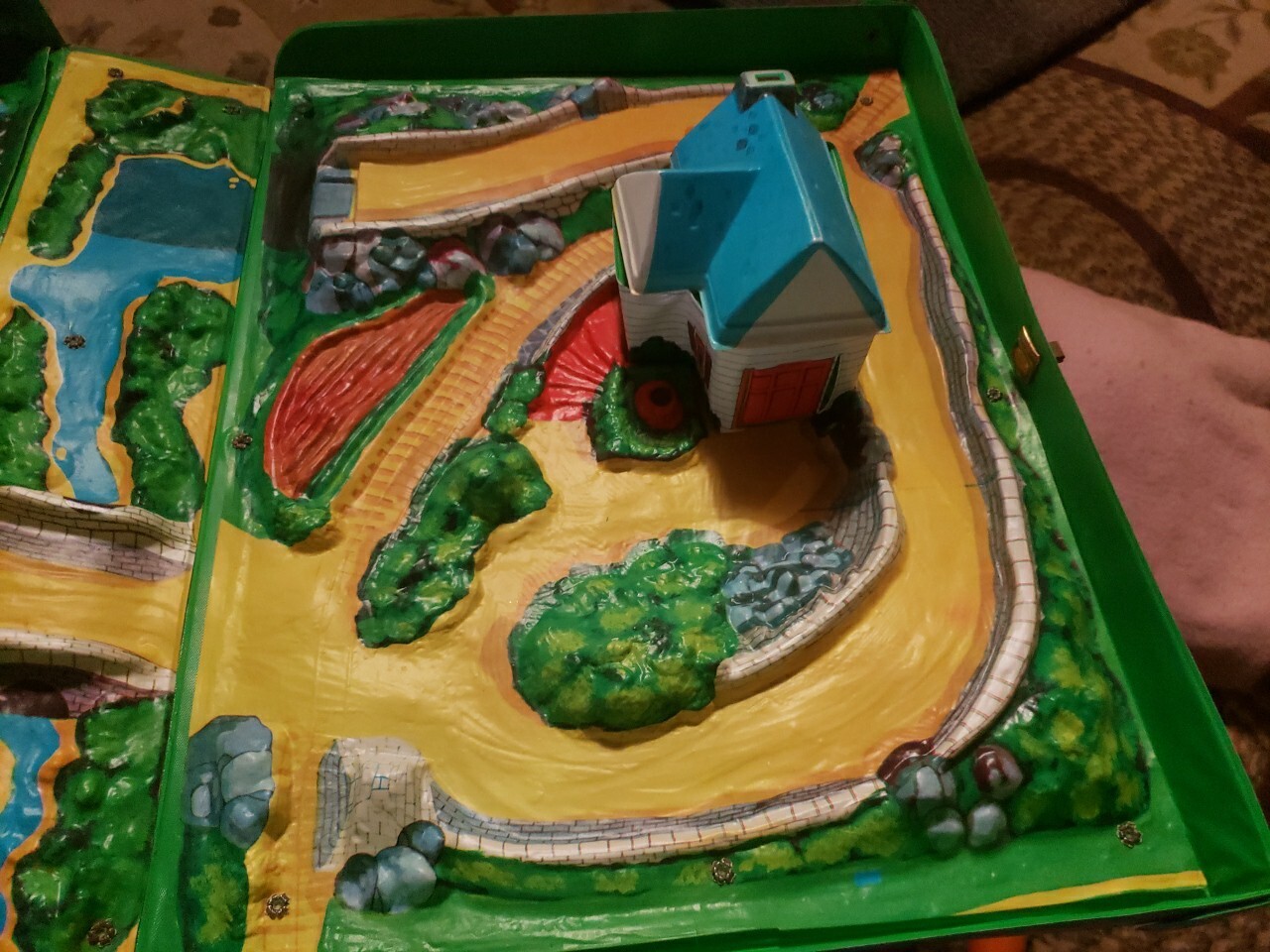Sears 1972 Matchbox Country Playset Vinyl Plastic Carry Case Vintage