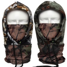 Outdoor Camo Hunting Winter Neck Warm Balaclava Hood Windproof Hat Face Mask US