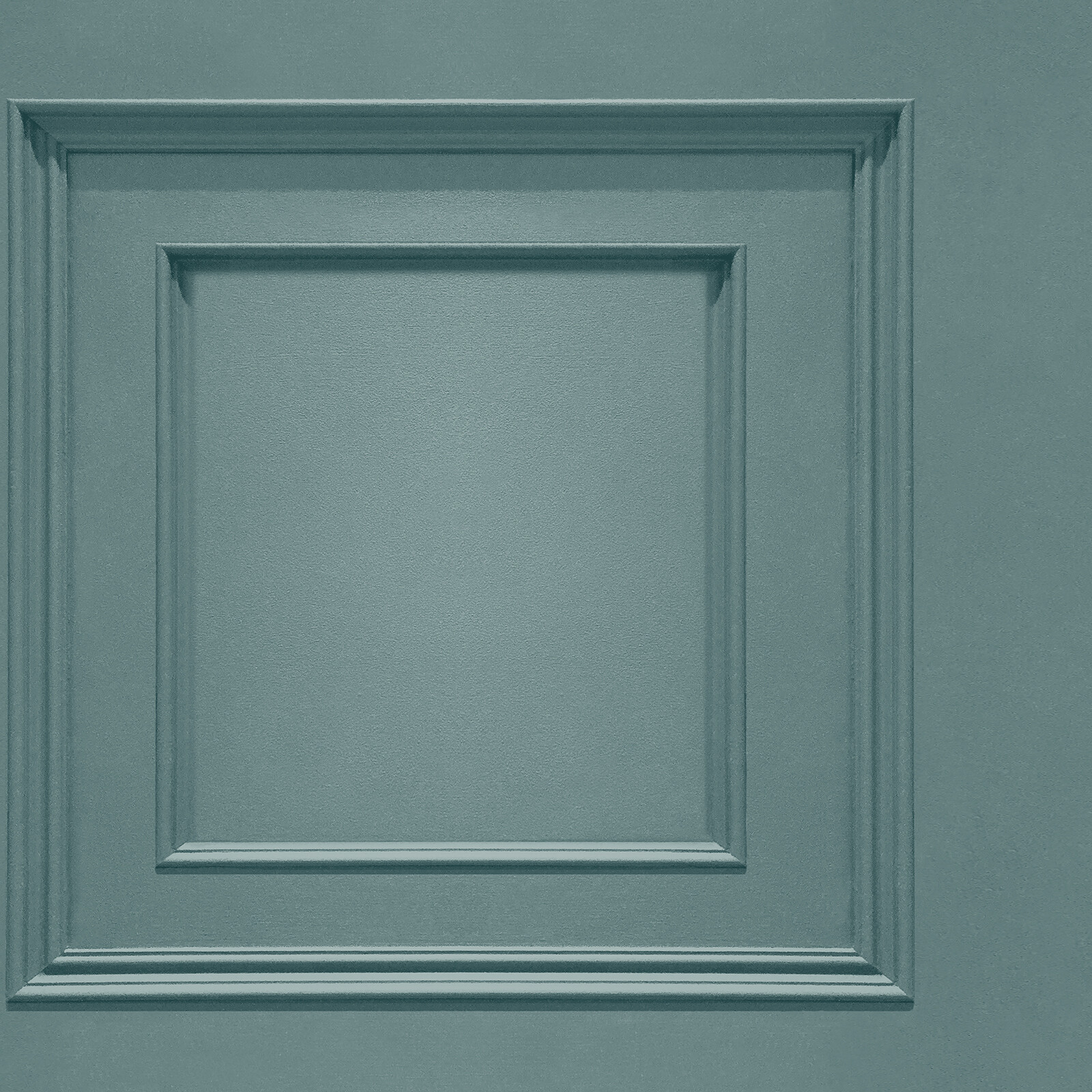 Belgravia Oliana Soft Teal Wood Panel Effect Coving Featue Wallpaper 8489
