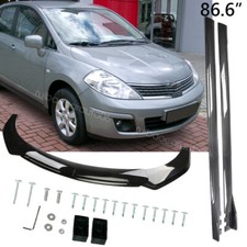 For Nissan Tiida 2018 Front Bumper Lip Splitter Spoiler Side Skirts Kits Us
