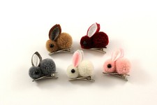 Haarspange Haarklammer Hase Rabbit  Krokodil Pl&uuml;sch M&auml;dchen Haarschmuck K315