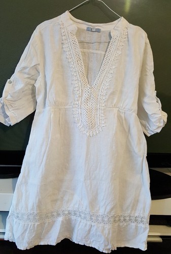 stella rosa ladies linen tunic dress size l