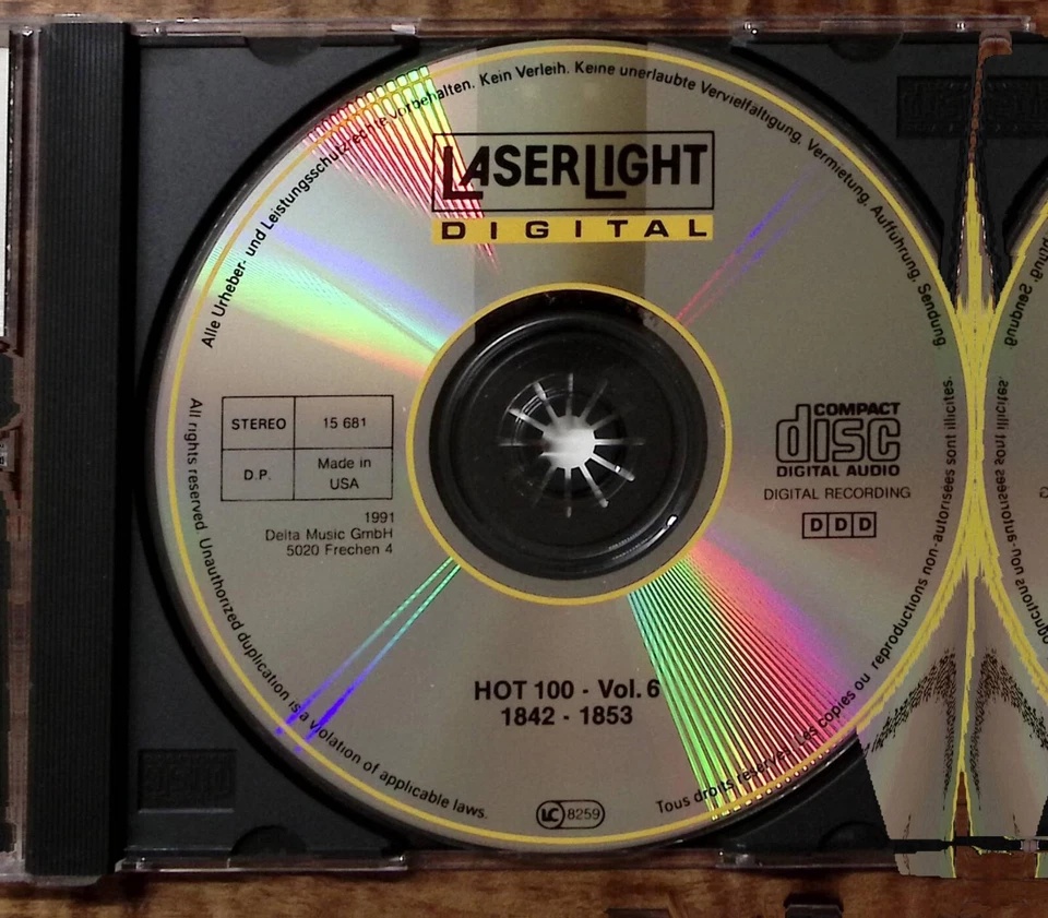 THE TOP 10 OF CLASSICAL MUSIC 1842-1853 VOL 6 LASERLIGHT EXC  CD 3339 Foto 3 de 3