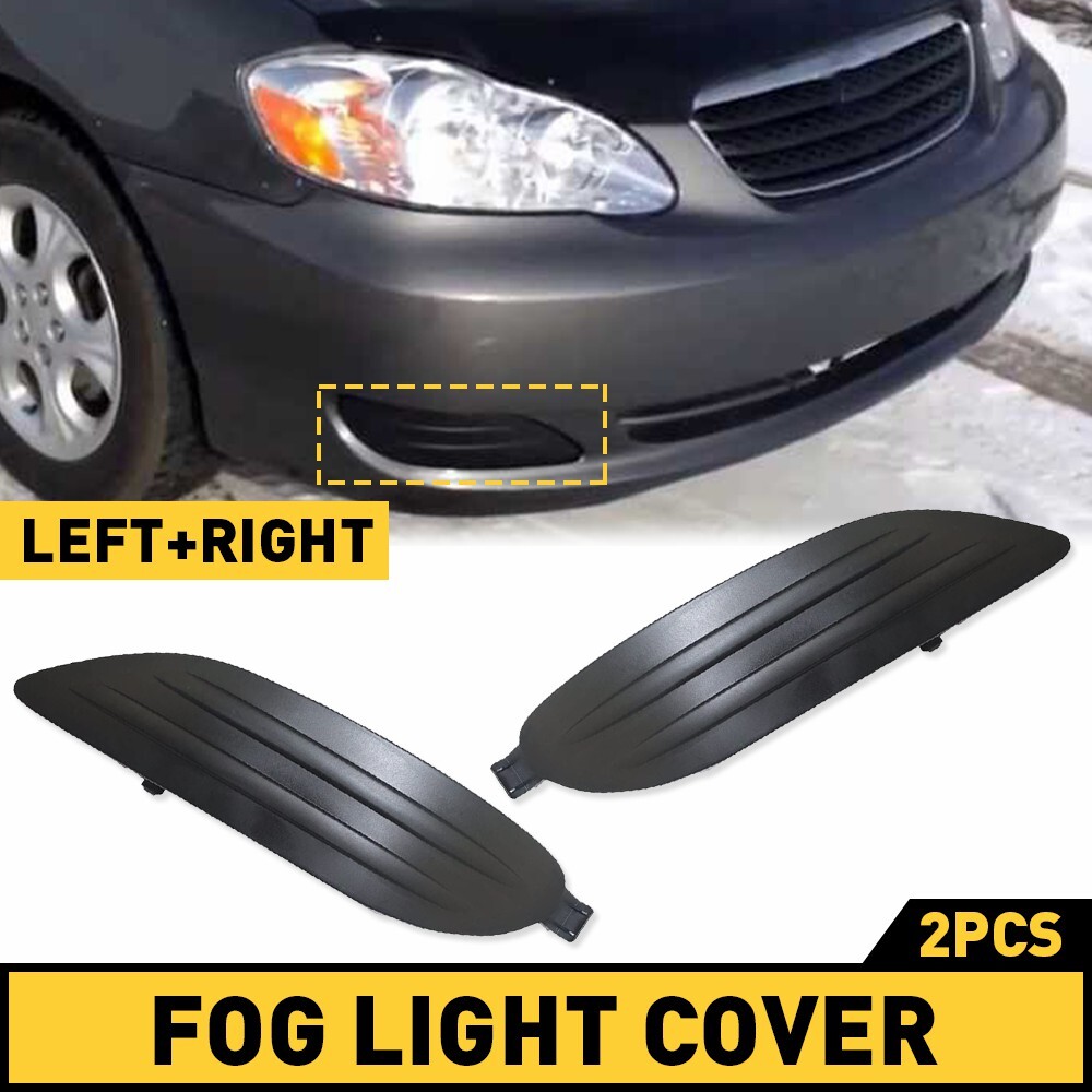 Toyota Corolla 05-08 Pair of Fog Lights with Bumper Covers RH LH
